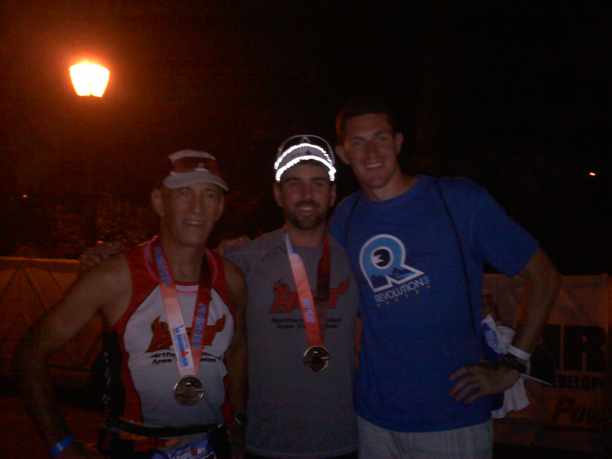 Tony and Bill Lombardi with Chris Hains after Iron Man New York