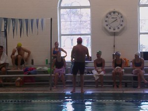 Jeff Stuart coaches the HEAT swim program at St. Joseph